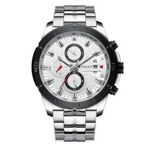 ساعت مچی مردانه کارن 8395 مشکی-طلایی (کورن CURREN) سه موتور فعال